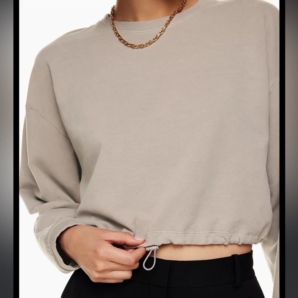 The Group by Babaton Aritzia Region Cropped Sweatshirt in Mauve - Picture 4 of 9